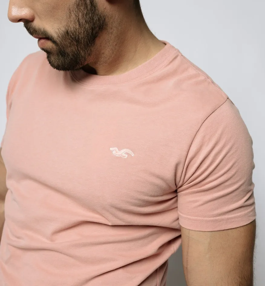 REMERA HOLLISTER REGULAR FIT ROSADA