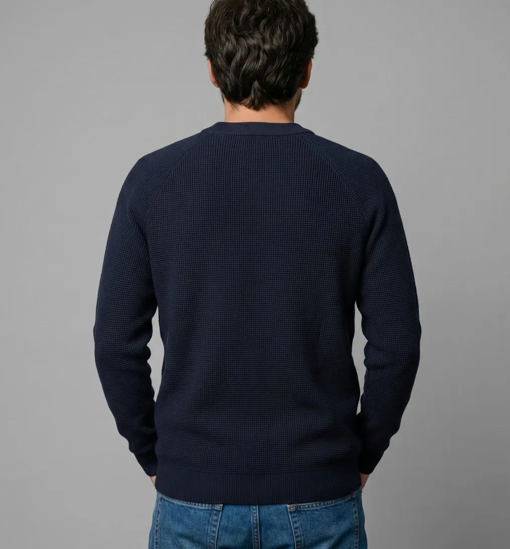 SWEATER LIBERATO CUELLO REDONDO AZUL MARINO