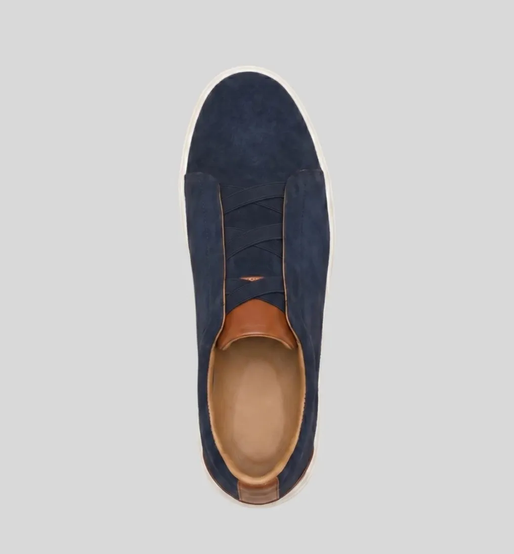 ZAPATO LIBERATO DE GAMUZA AZUL