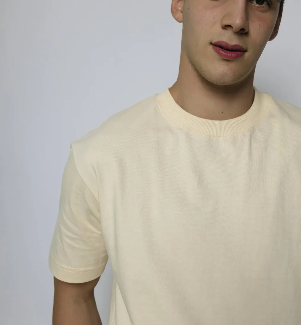 REMERA LIBERATO BASICS OVERSIZE BEIGE