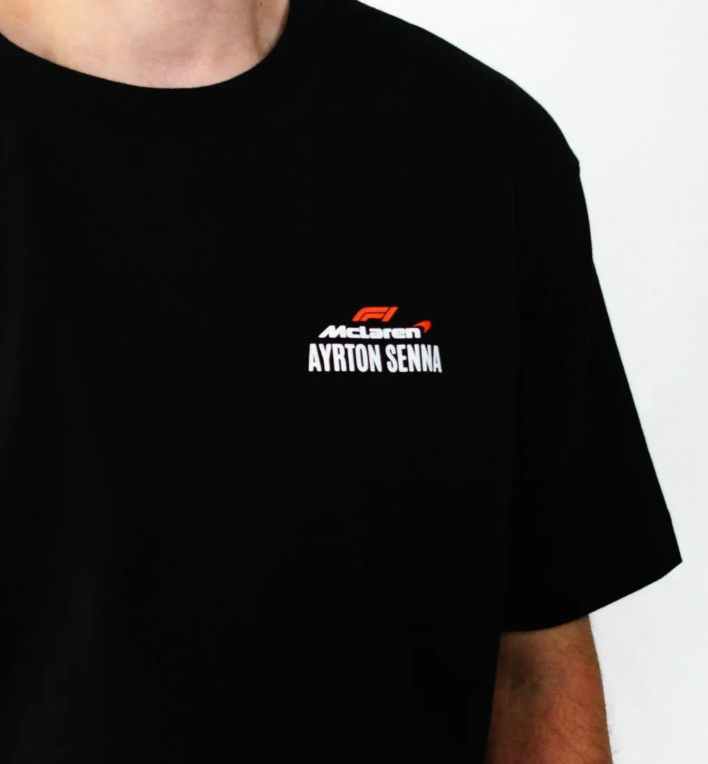 REMERA LIBERATO OVERSIZE NEGRA AYRTON SENNA