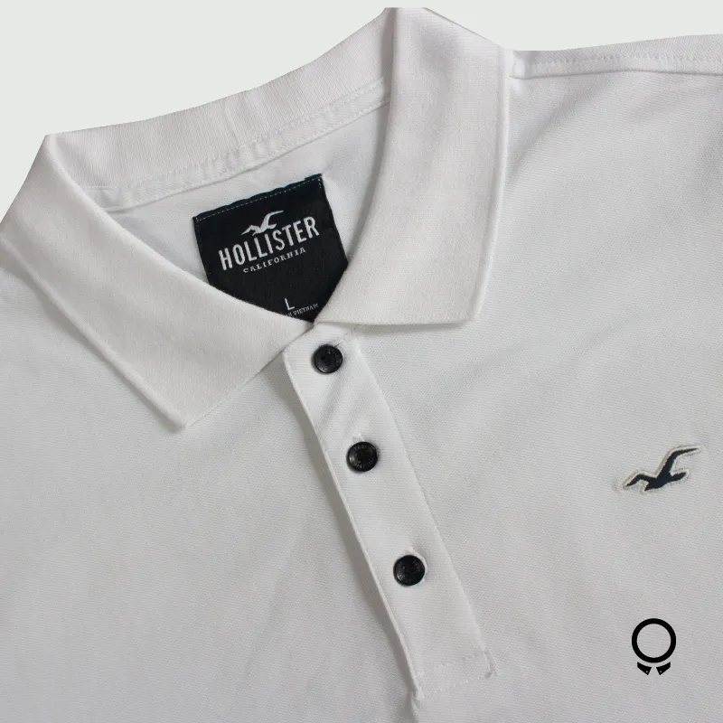 REMERA HOLLISTER POLO BLANCO