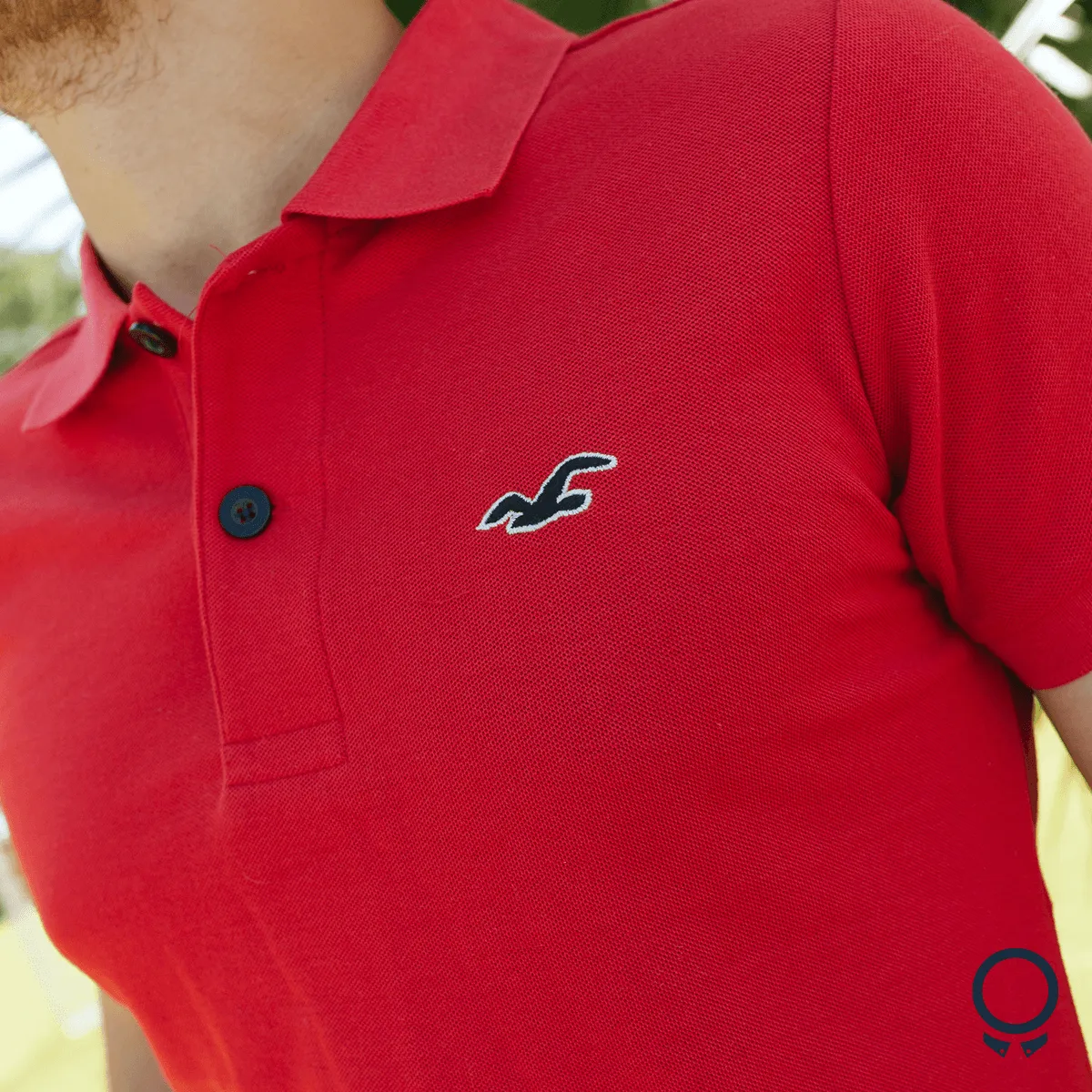 REMERA HOLLISTER POLO ROJO