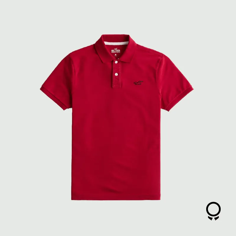 REMERA HOLLISTER POLO ROJO