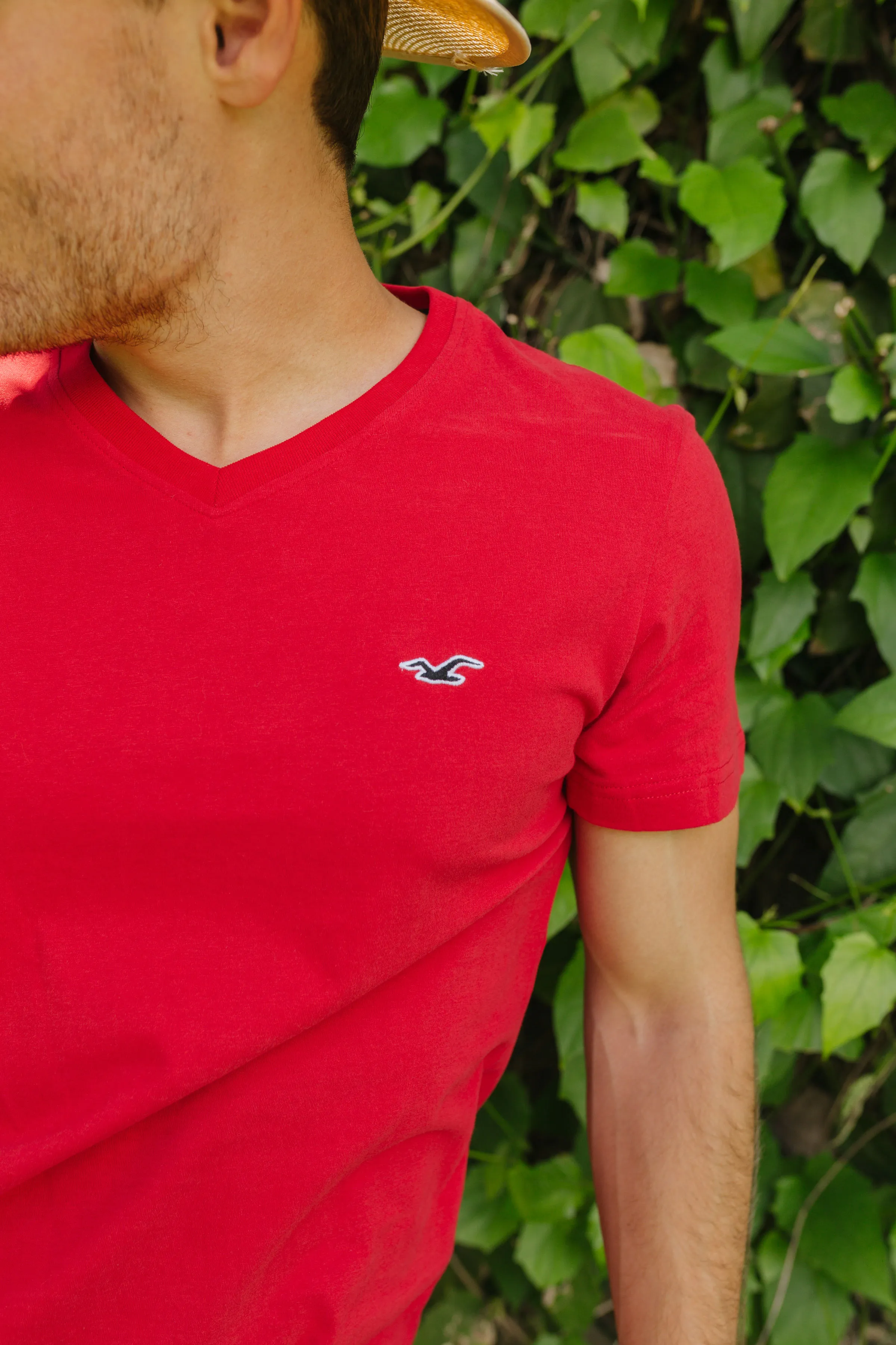 REMERA HOLLISTER V ROJA