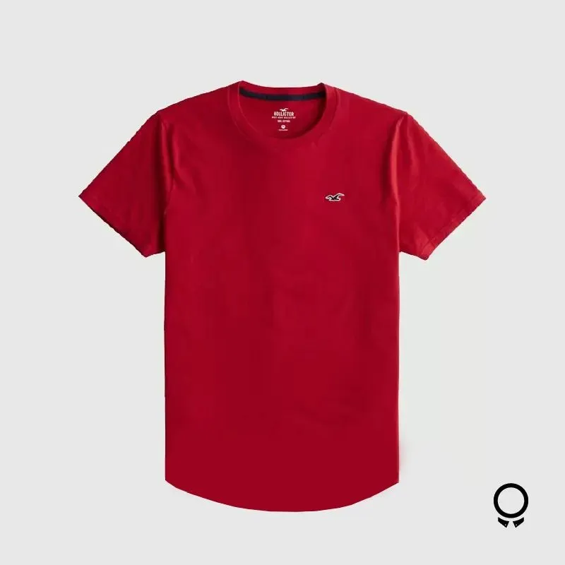 REMERA HOLLISTER CURVA ROJO