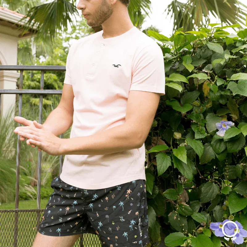 REMERA HOLLISTER HENLEY ROSADA