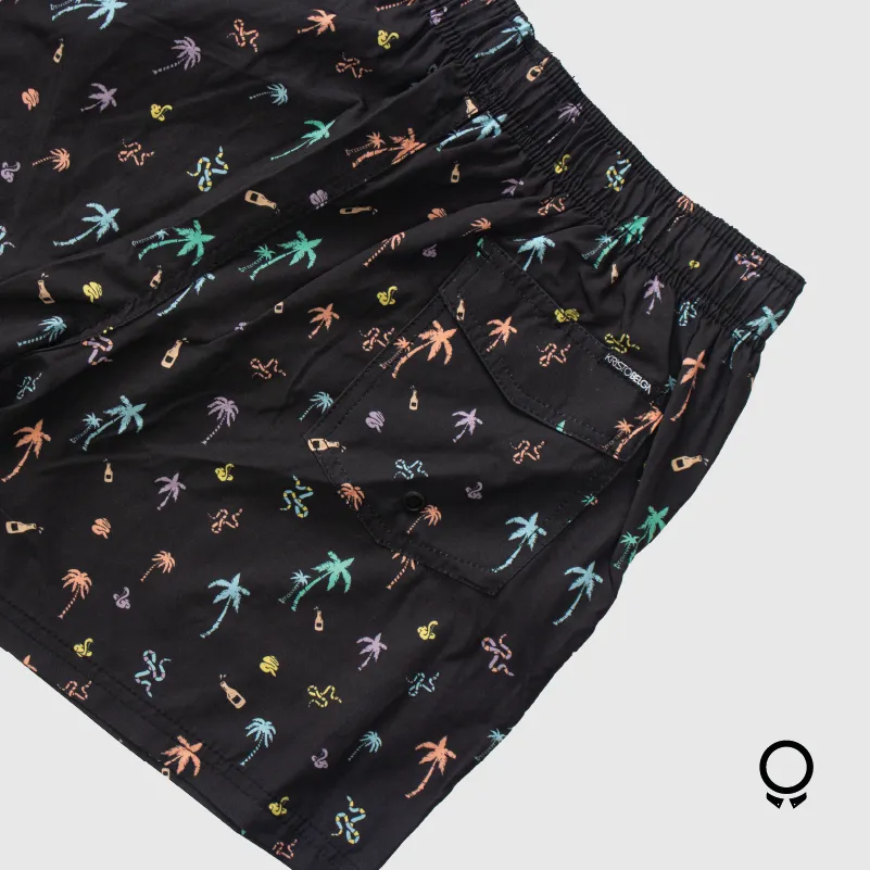 SHORT DE BAÑO KRISTOBELGA TORRENTE NEGRO