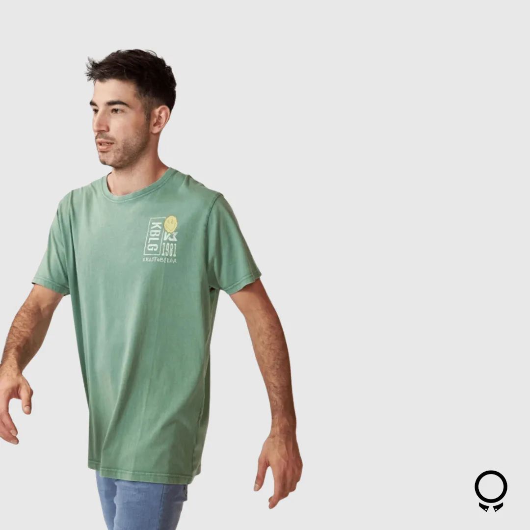 REMERA ESTAMPADA KRISTOBELGA LEEDS VERDE