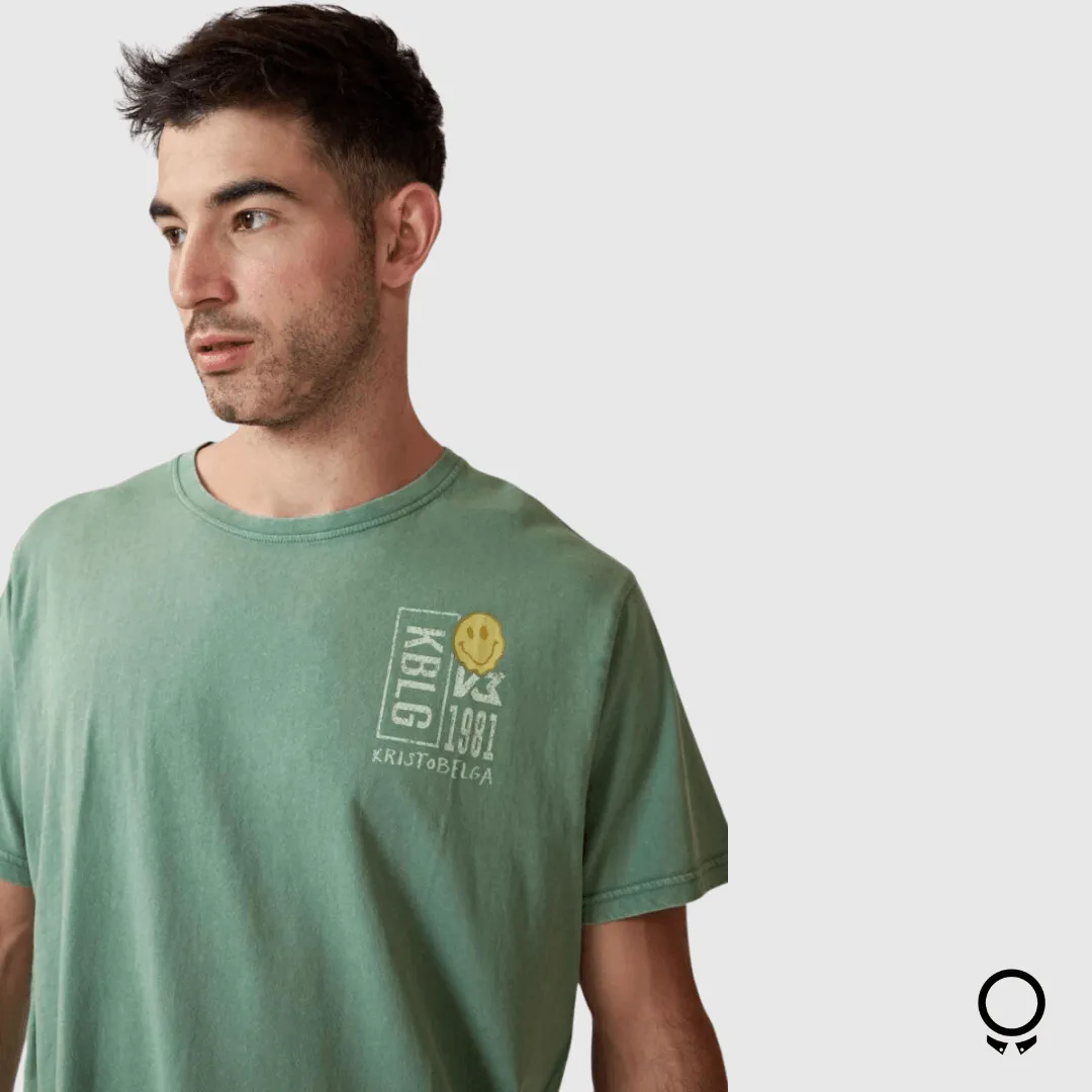 REMERA ESTAMPADA KRISTOBELGA LEEDS VERDE