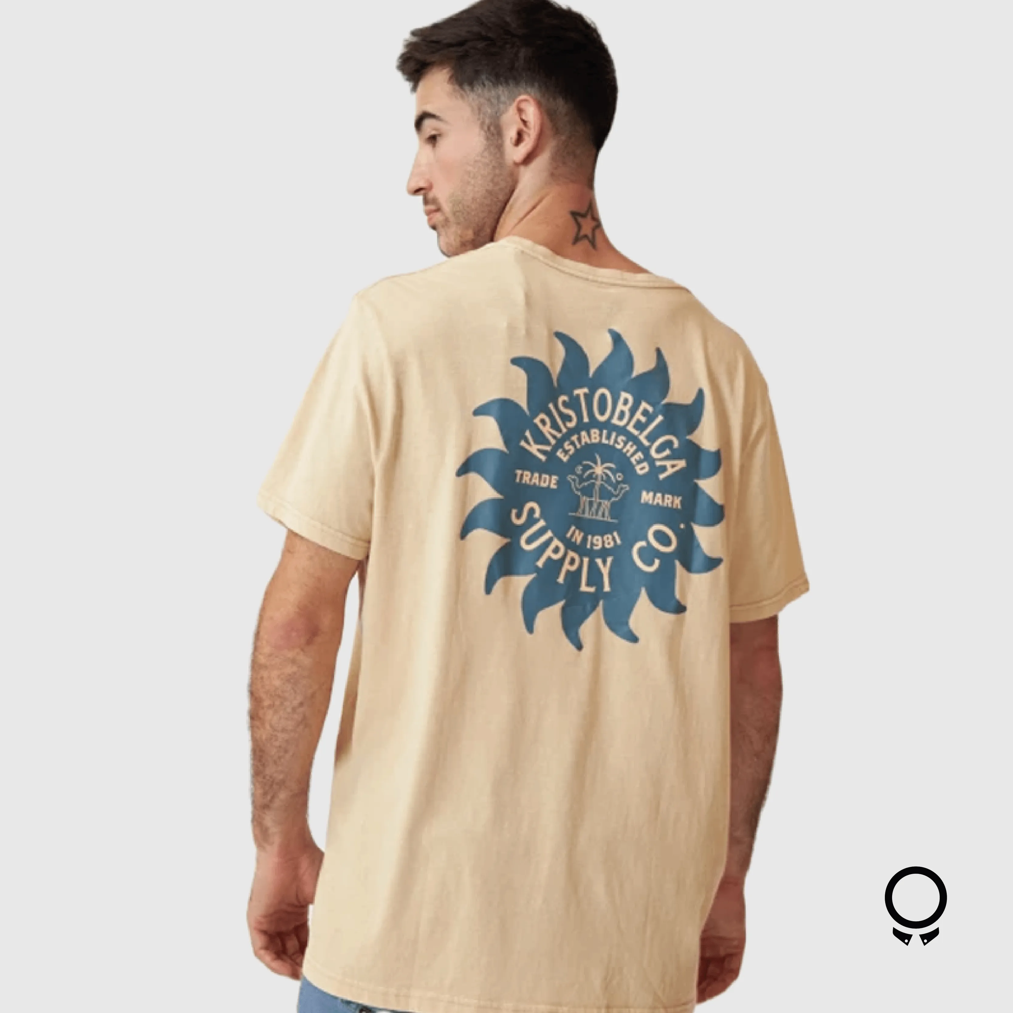 REMERA ESTAMPADA KRISTOBELGA OSLO BEIGE