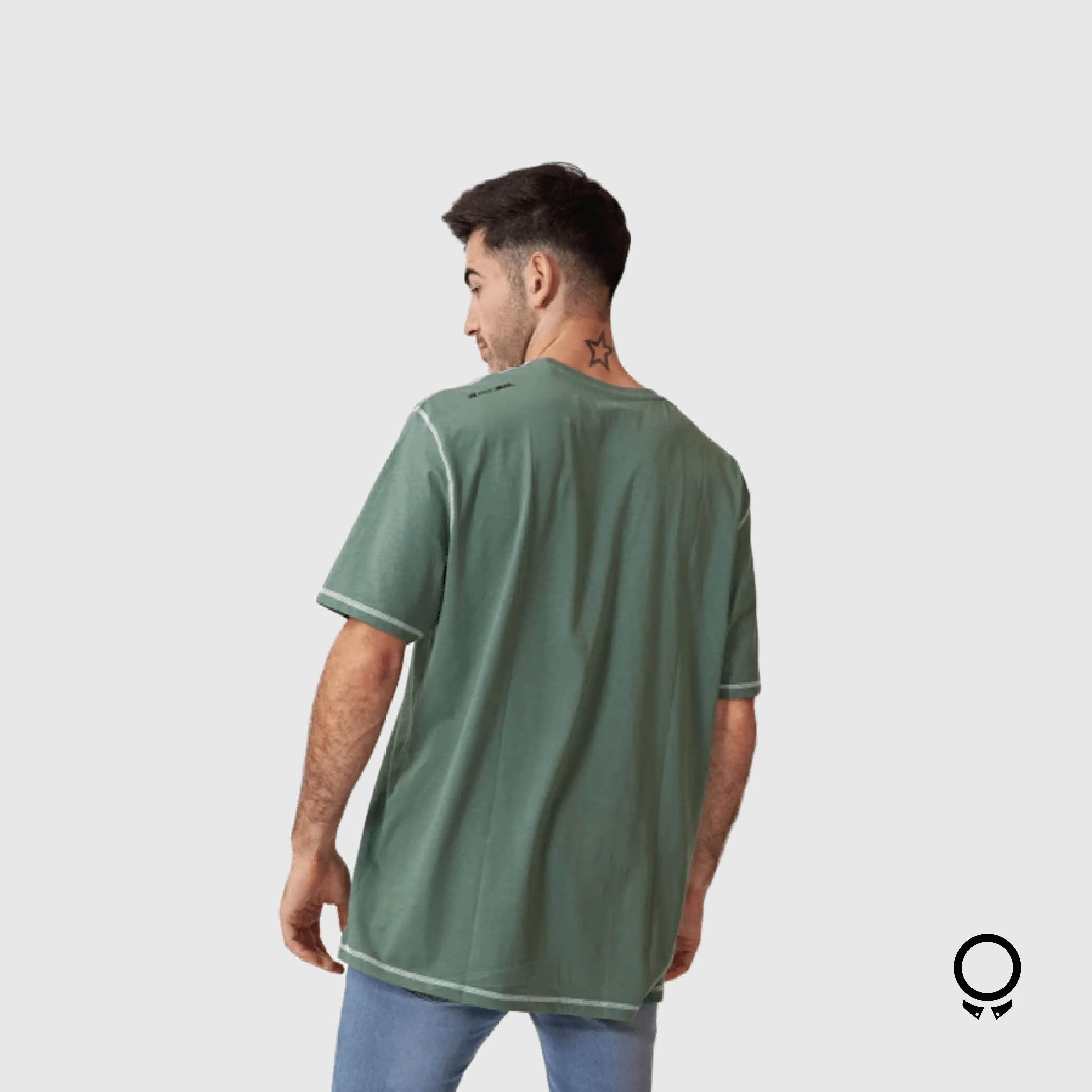 REMERA OVERSIZE KRISTOBELGA TOMSK VERDE