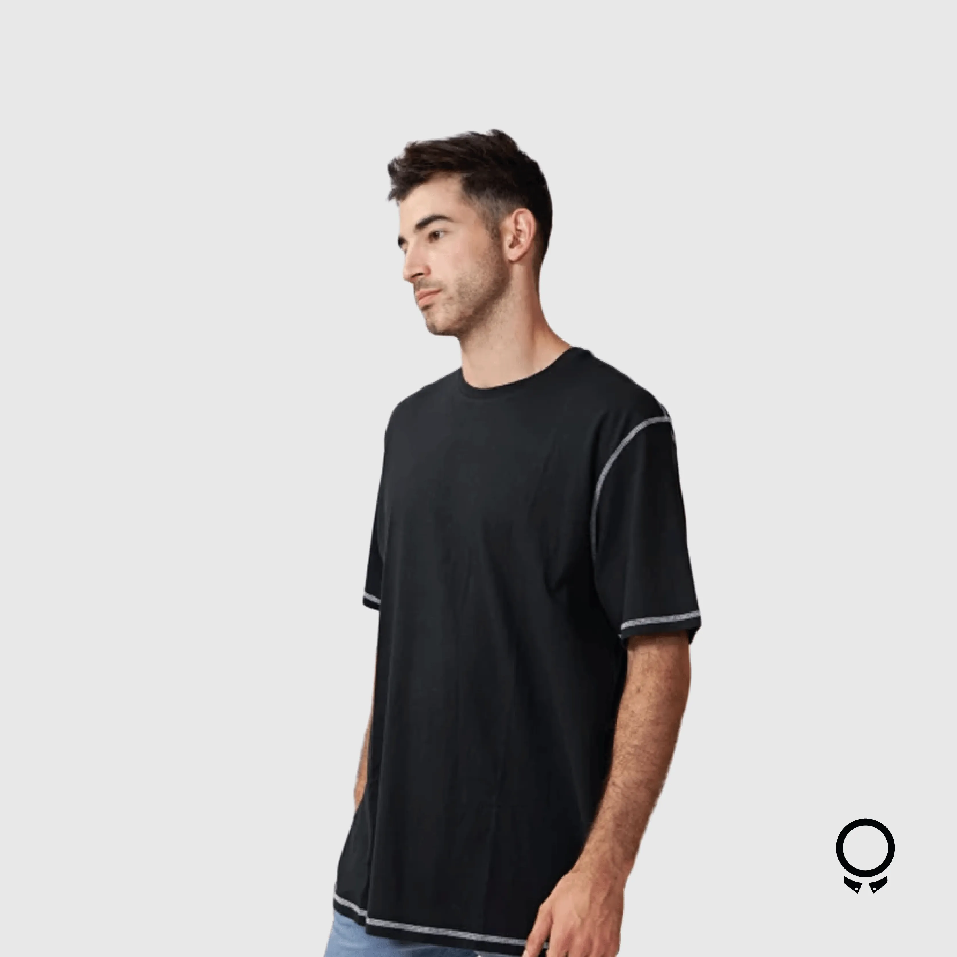 REMERA OVERSIZE KRISTOBELGA TOMSK NEGRA