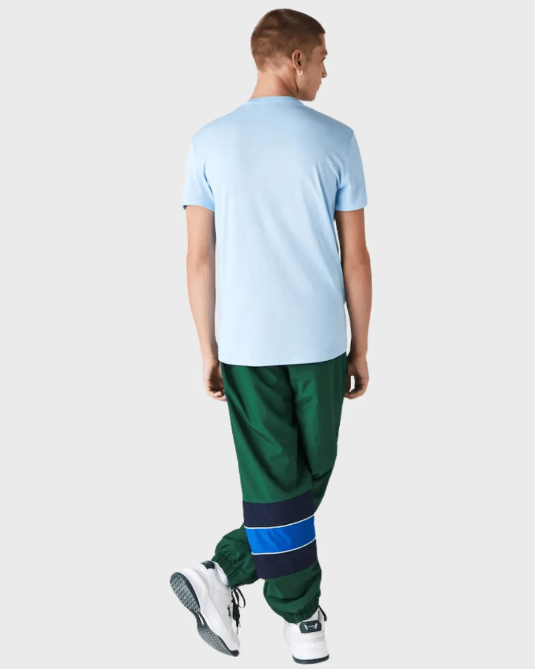 REMERA CUELLO REDONDO LACOSTE CELESTE