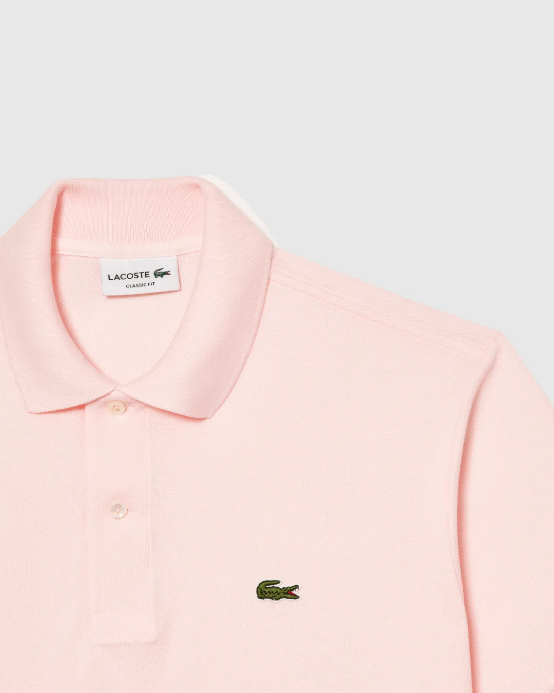 REMERA CUELLO POLO LACOSTE ROSADA