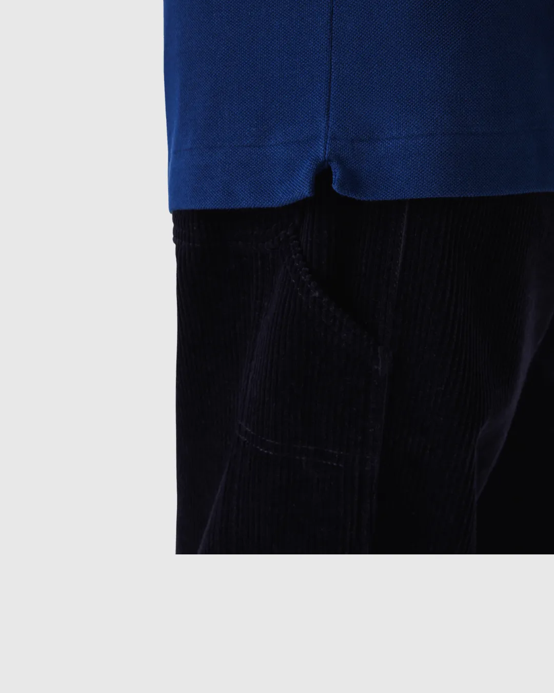 REMERA CUELLO POLO LACOSTE  AZUL