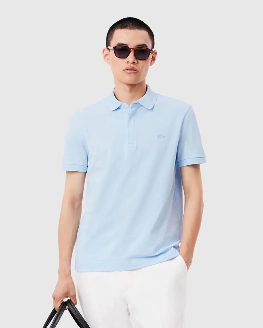 REMERA LACOSTE POLO PARIS CELESTE