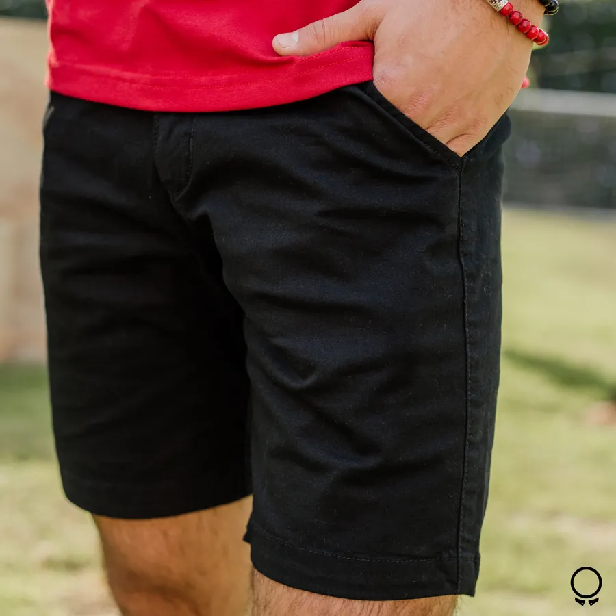 BERMUDA LIBERATO BASICS CORTA NEGRA