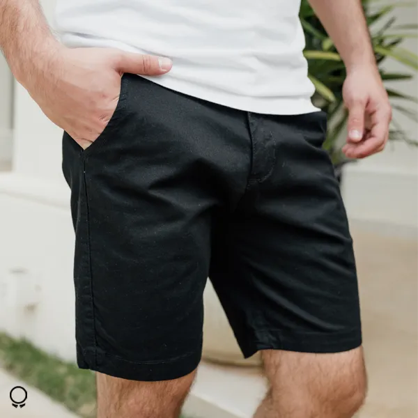 BERMUDA LIBERATO BASICS CORTA NEGRA