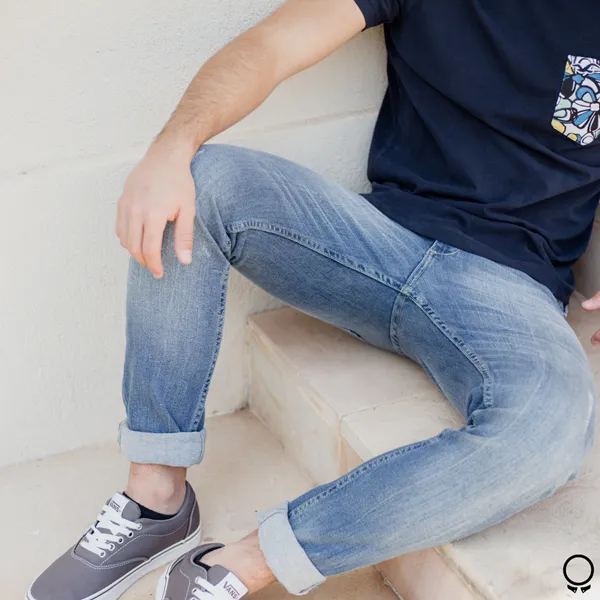 JEAN LIBERATO BASICS SLIM FIT AZUL