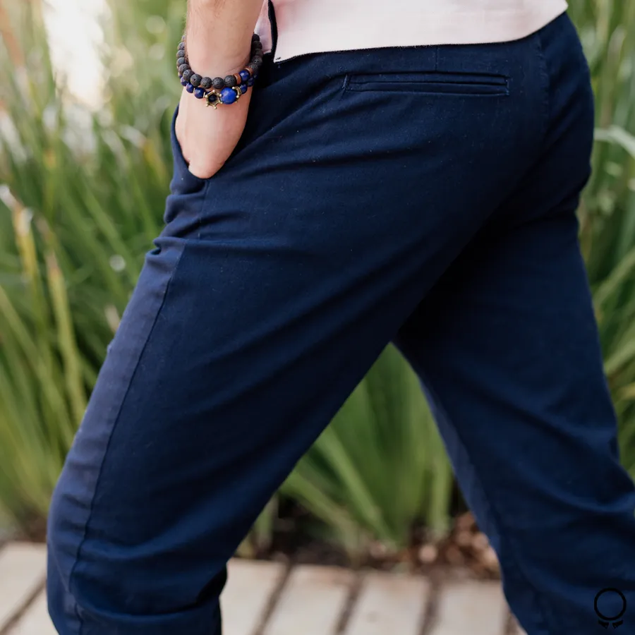 PANTALON LIBERATO BASICS CHINO AZUL