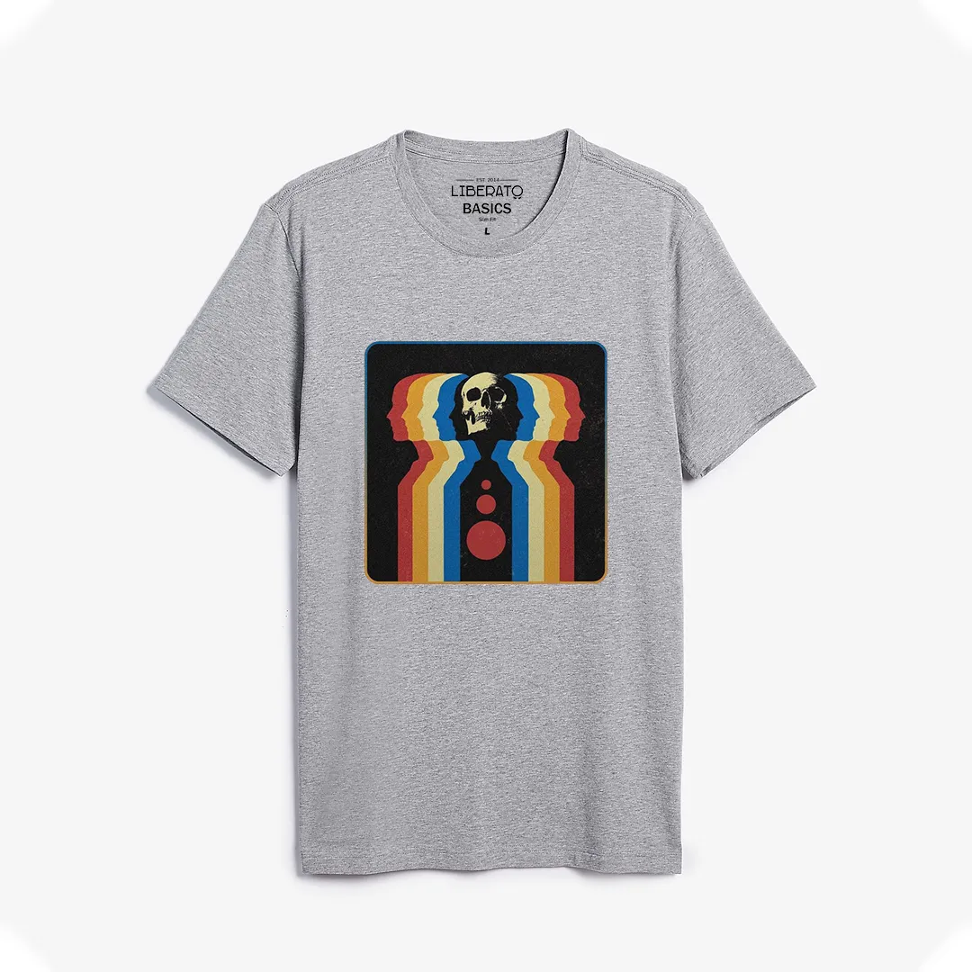 REMERA LIBERATO BASICS GRIS CALAVERA