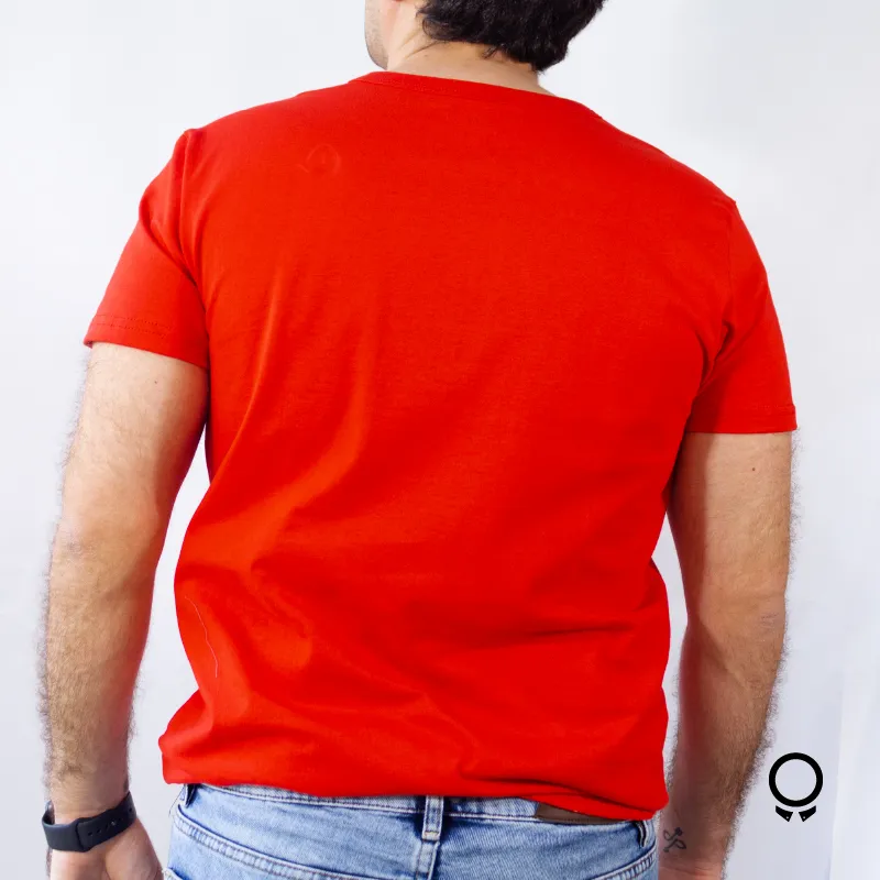 REMERA LIBERATO BASICS HENLEY ROJA