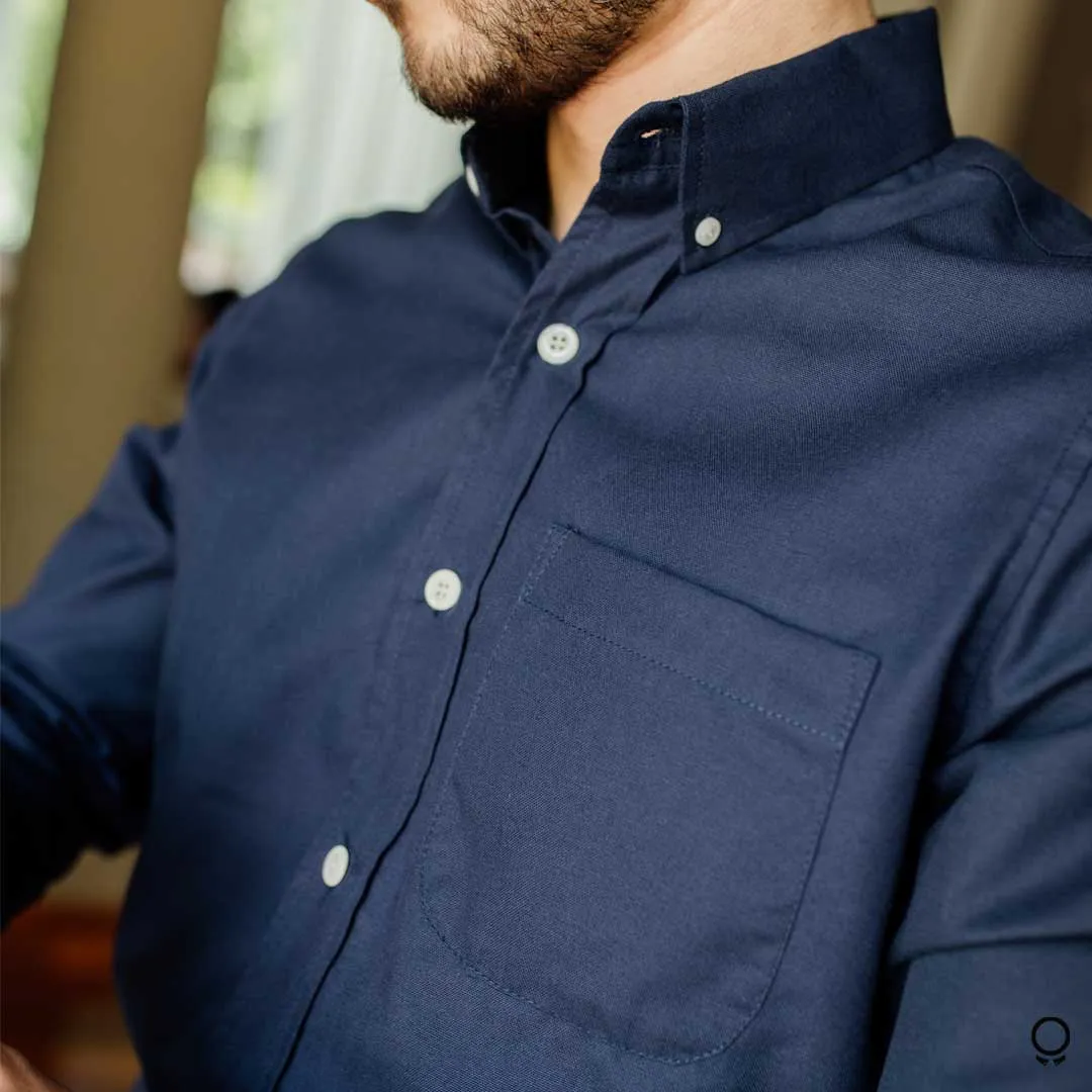 CAMISA LIBERATO BASICS MANGAS LARGAS AZUL
