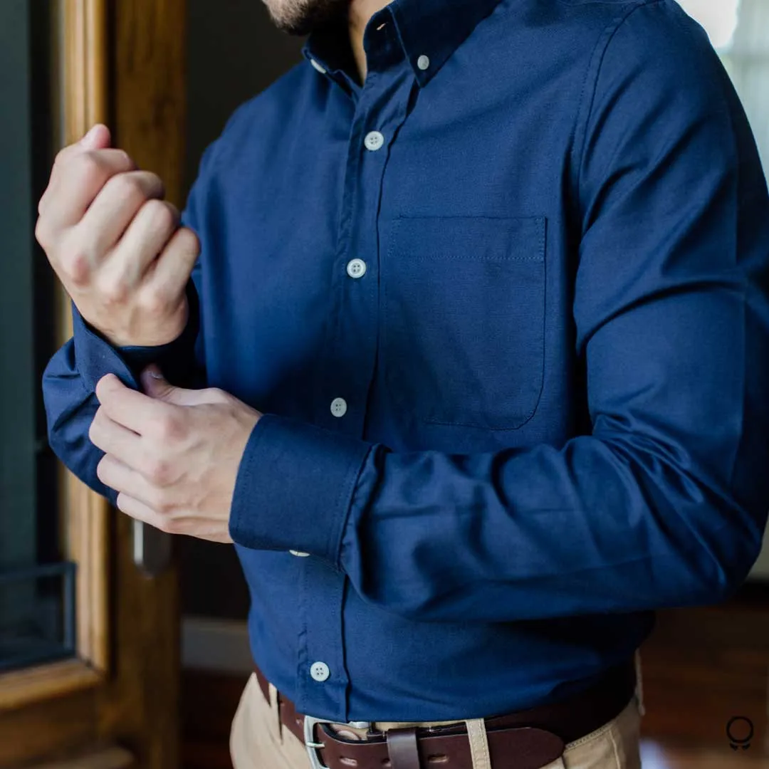 CAMISA LIBERATO BASICS MANGAS LARGAS AZUL