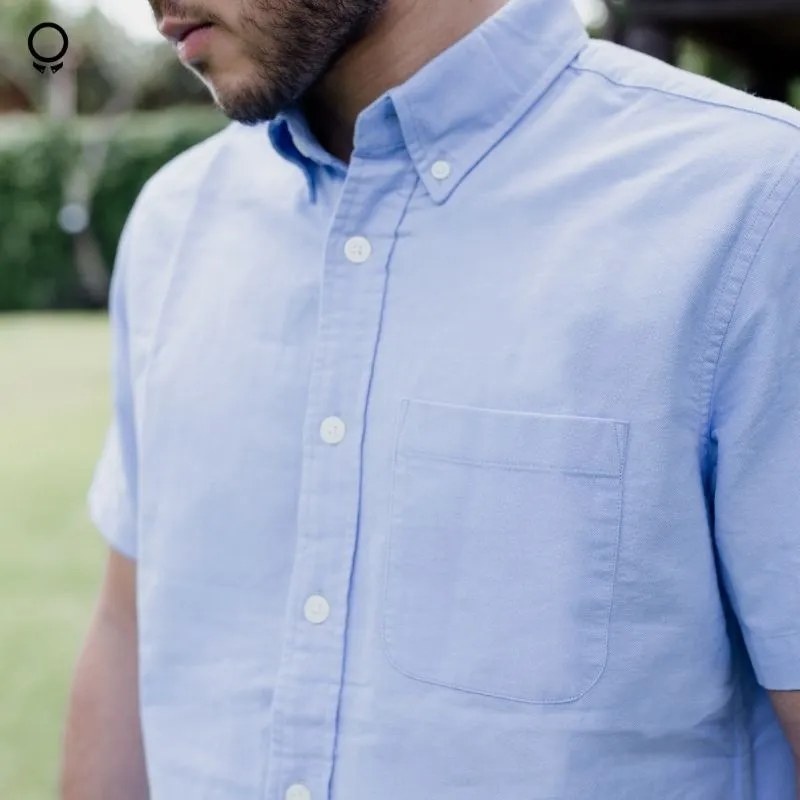 CAMISA LIBERATO BASICS MANGAS CORTA CELESTE
