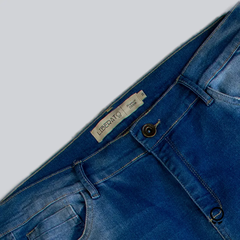 JEANS SLIM FIT LIBERATO BASICS LAVADO 3 SIN ROTURA