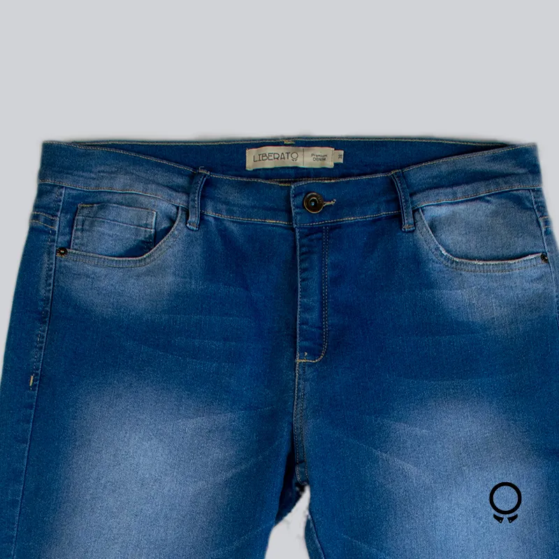 JEANS SLIM FIT LIBERATO BASICS LAVADO 3 SIN ROTURA