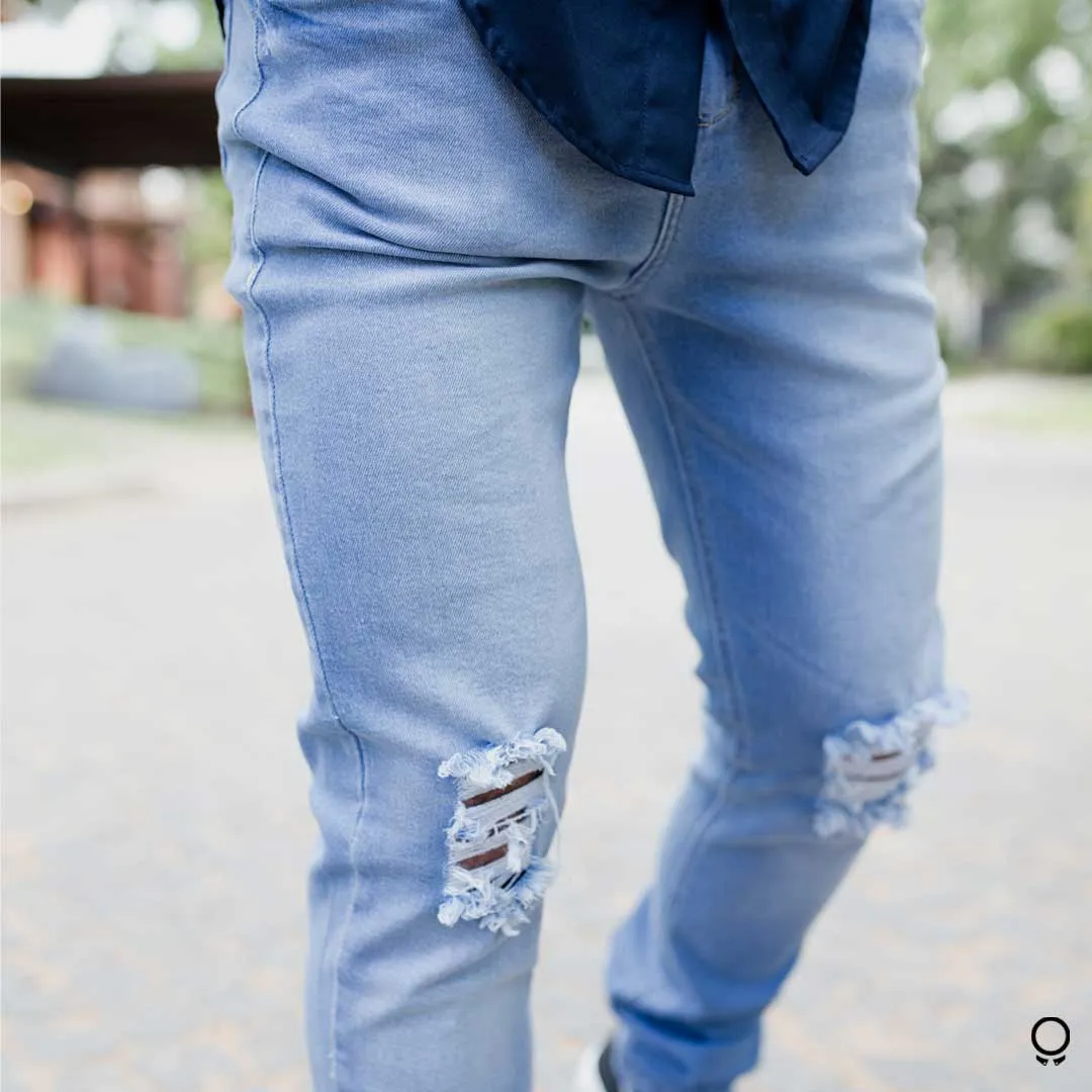 JEANS SLIM FIT LIBERATO BASICS CON ROTURA
