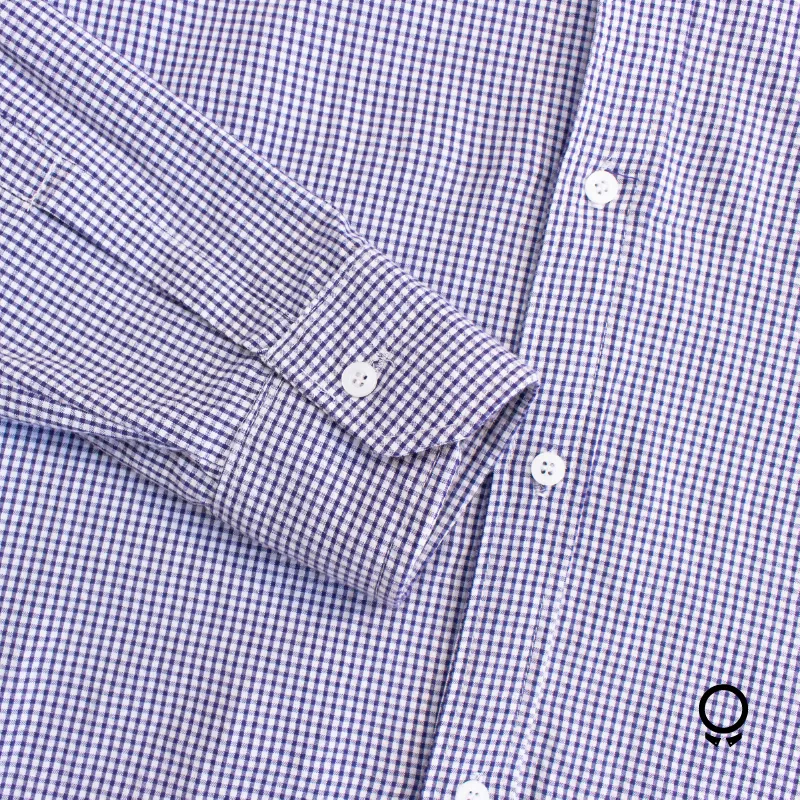 CAMISA LIBERATO BASICS CUADRITO CELESTE