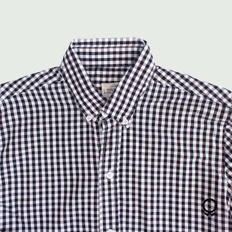 CAMISA LIBERATO BASICS MANGAS LARGAS CUADROS AZULES