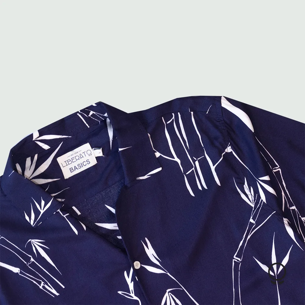 CAMISA LIBERATO BASICS MANGAS CORTAS AZUL