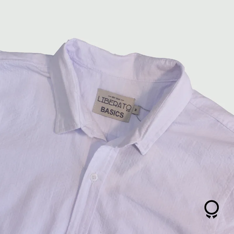 CAMISA LIBERATO BASICS MANGAS CORTAS BLANCA