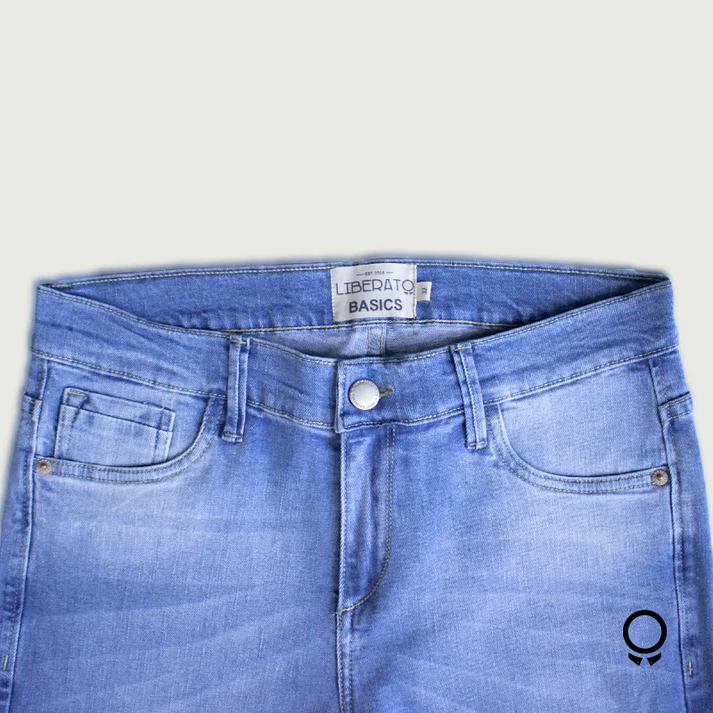 JEANS LIBERATO BASICS SLIM FIT AZUL SIN ROTURA