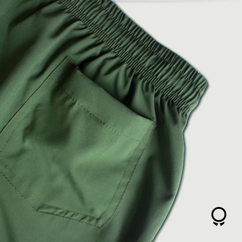 SHORT DE BAÑO LIBERATO BASICS VERDE