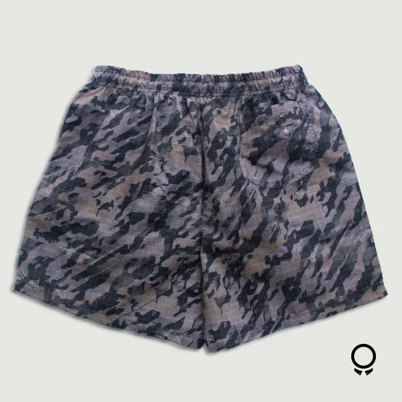 SHORT DE BAÑO LIBERATO BASICS GRIS ESTAMPADO CAMO