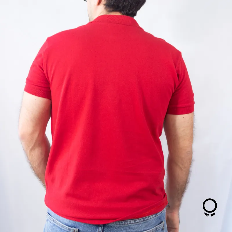 REMERA LIBERATO BASICS CUELLO POLO ROJO