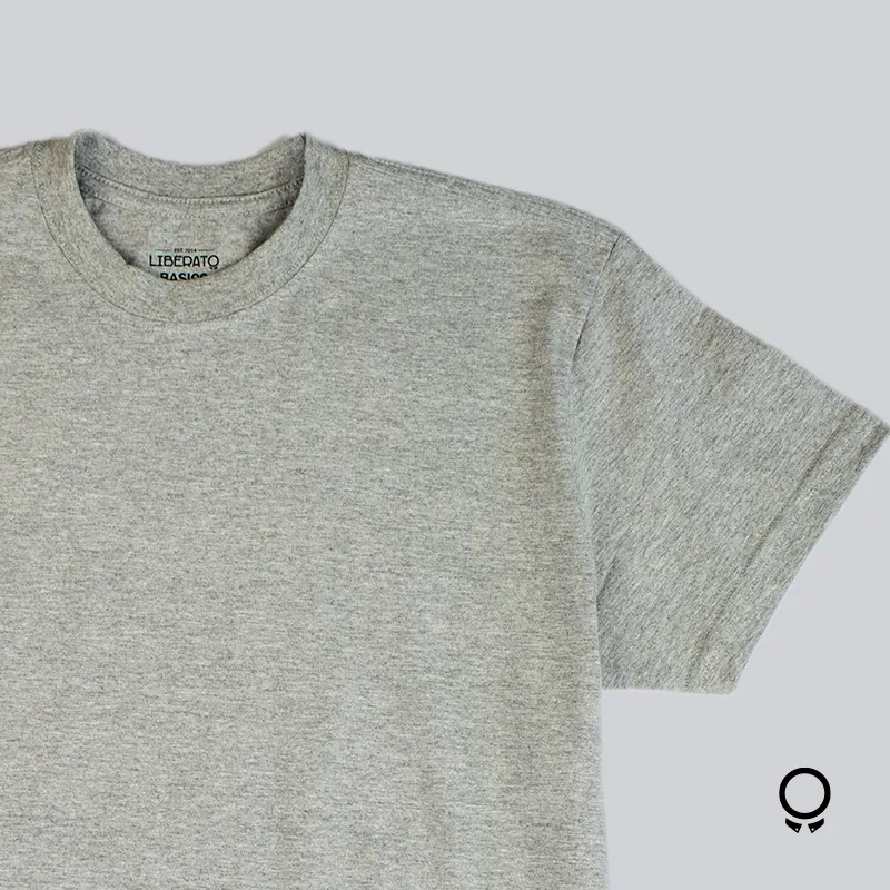 REMERA LIBERATO BASICS CUELLO REDONDO MELANGE