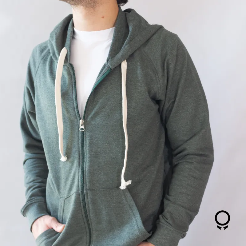 CAMPERA LIBERATO BASICS CON CIERRE VERDE MUSGO