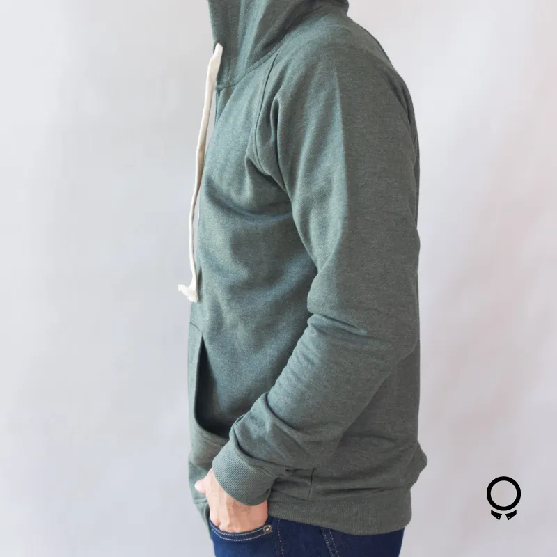 CAMPERA LIBERATO BASICS CON CIERRE VERDE MUSGO