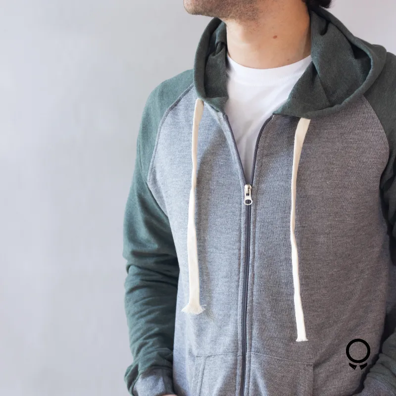 CAMPERA LIBERATO BASICS COMBINADA GRIS OSCURO
