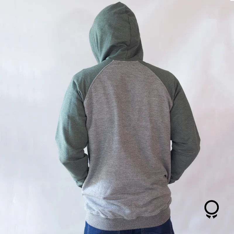 CAMPERA LIBERATO BASICS COMBINADA GRIS OSCURO