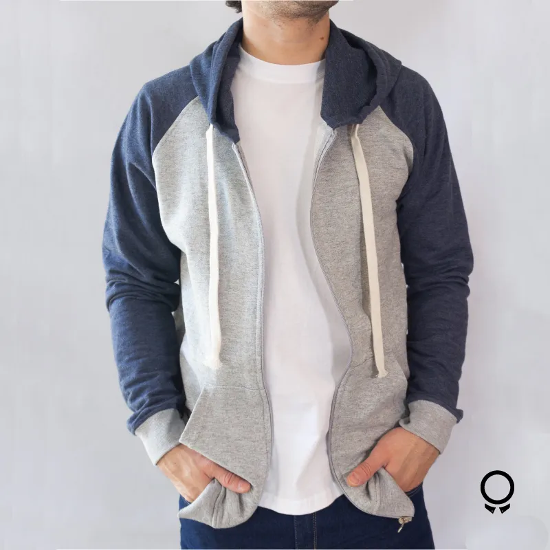 CAMPERA LIBERATO BASICS COMBINADA AZUL