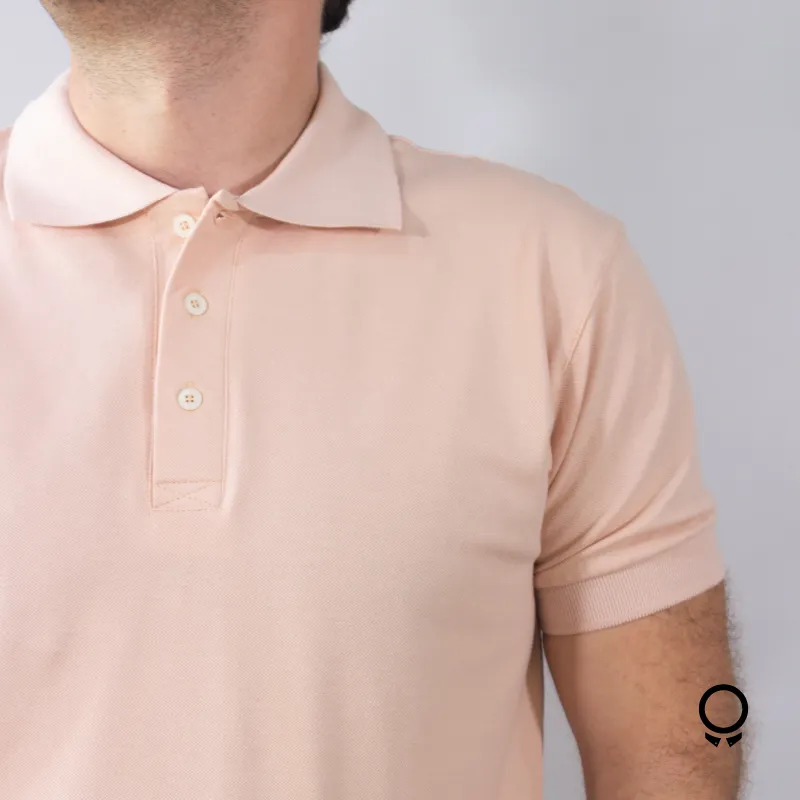 REMERA LIBERATO BASICS CUELLO POLO ROSADO