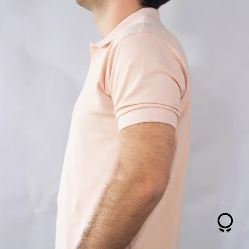 REMERA LIBERATO BASICS CUELLO POLO ROSADO