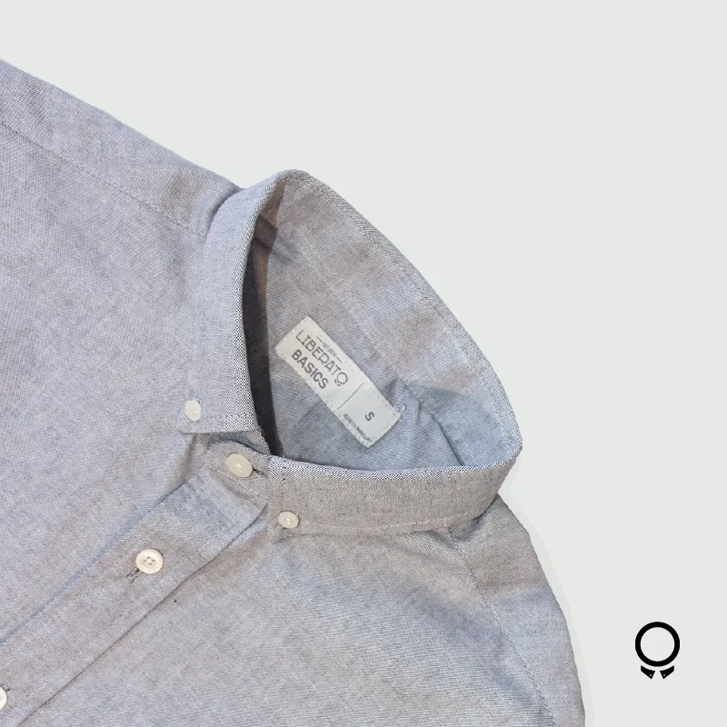 CAMISA LIBERATO BASICS MANGAS LARGAS GRIS JASPEADO
